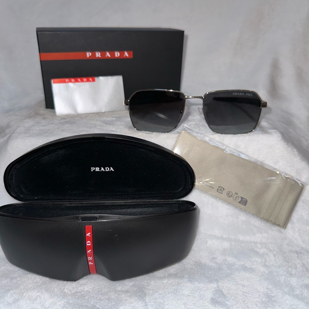Brand New Prada Linea Rossa Aviator Sunglasses (SPS 54W)